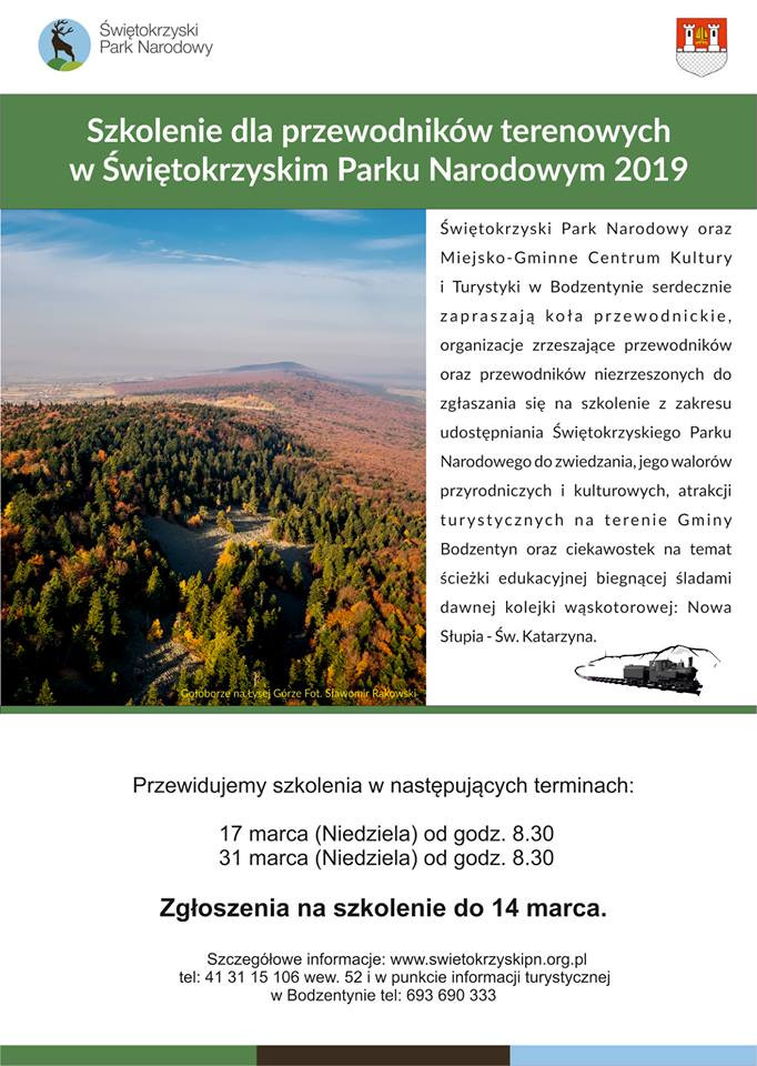 Szkolenie dla przewodników terenowych w Świętokrzyskim Parku Narodowym 2019
