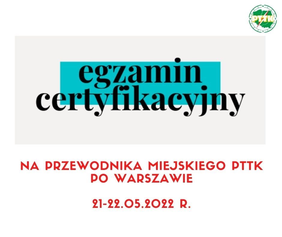 Egzamin certyfikacyjny na przewodnika miejskiego PTTK po Warszawie