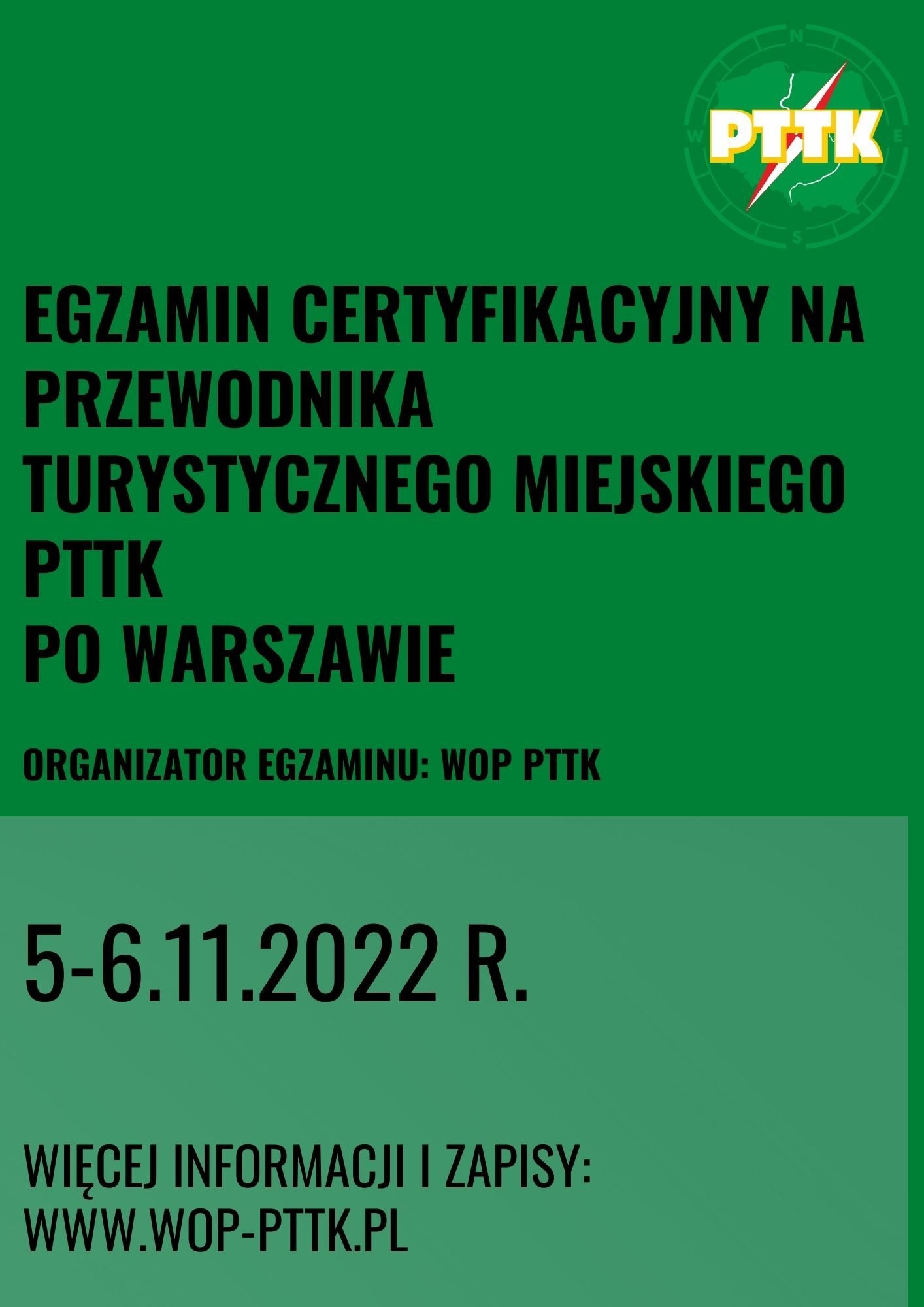 Egzamin certyfikacyjny na przewodnika PTTK po Warszawie