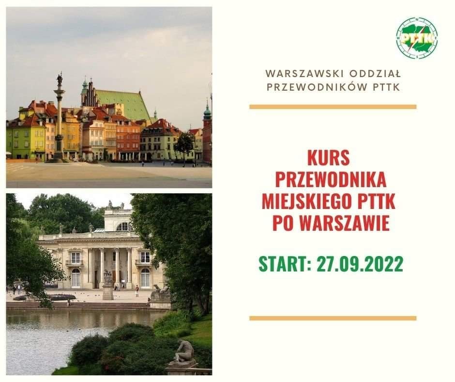 Kurs przewodnika miejskiego PTTK po Warszawie