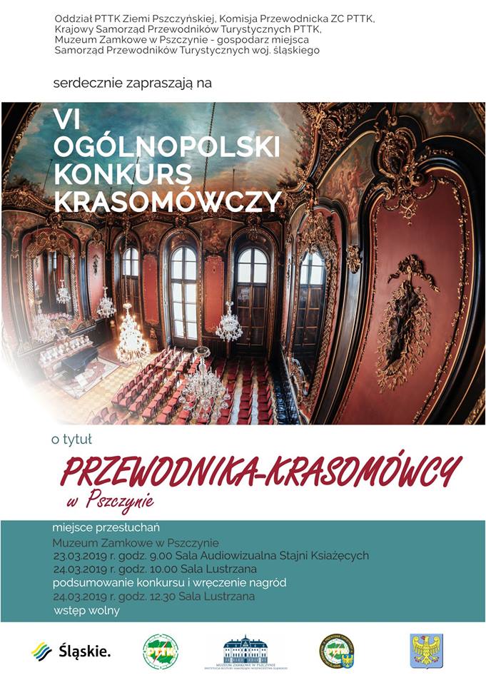 VI Ogólnopolski Konkurs Krasomówczy Przewodników o tytuł „Przewodnik – Krasomówca”, Pszczyna, 22-24 marca 2019 r.