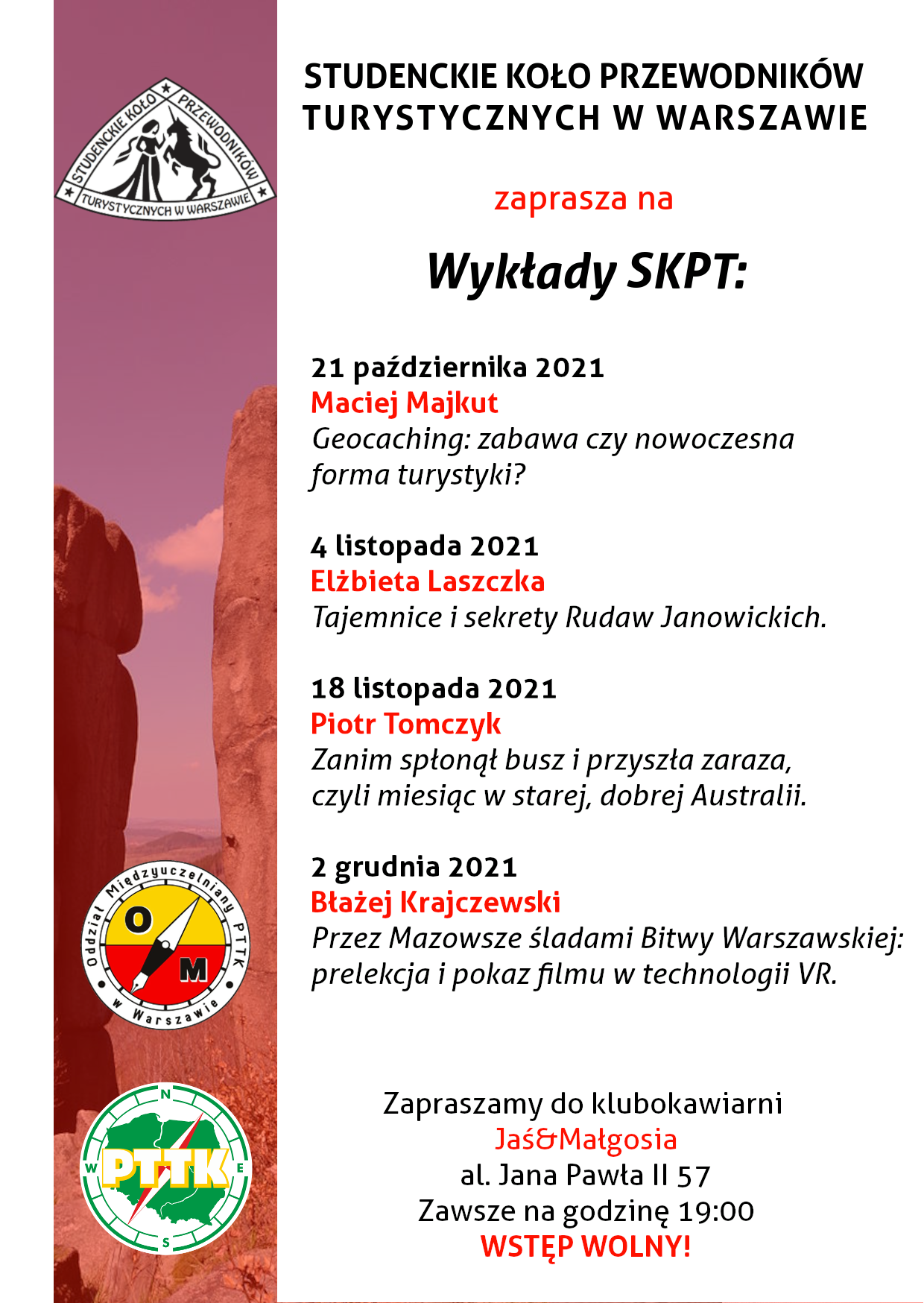 Wykłady SKPT w Warszawie