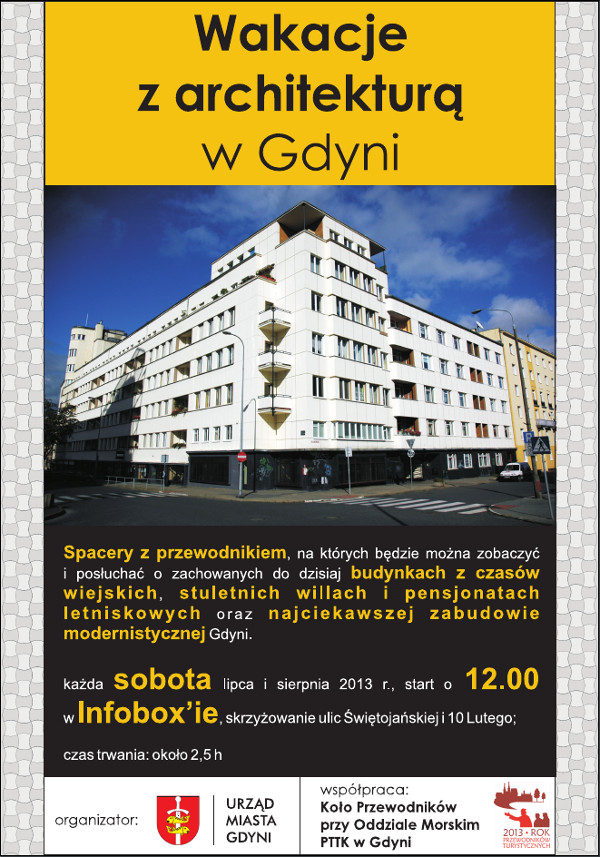 „Wakacje z architekturą” w Gdyni lipiec - sierpień 2013 r.