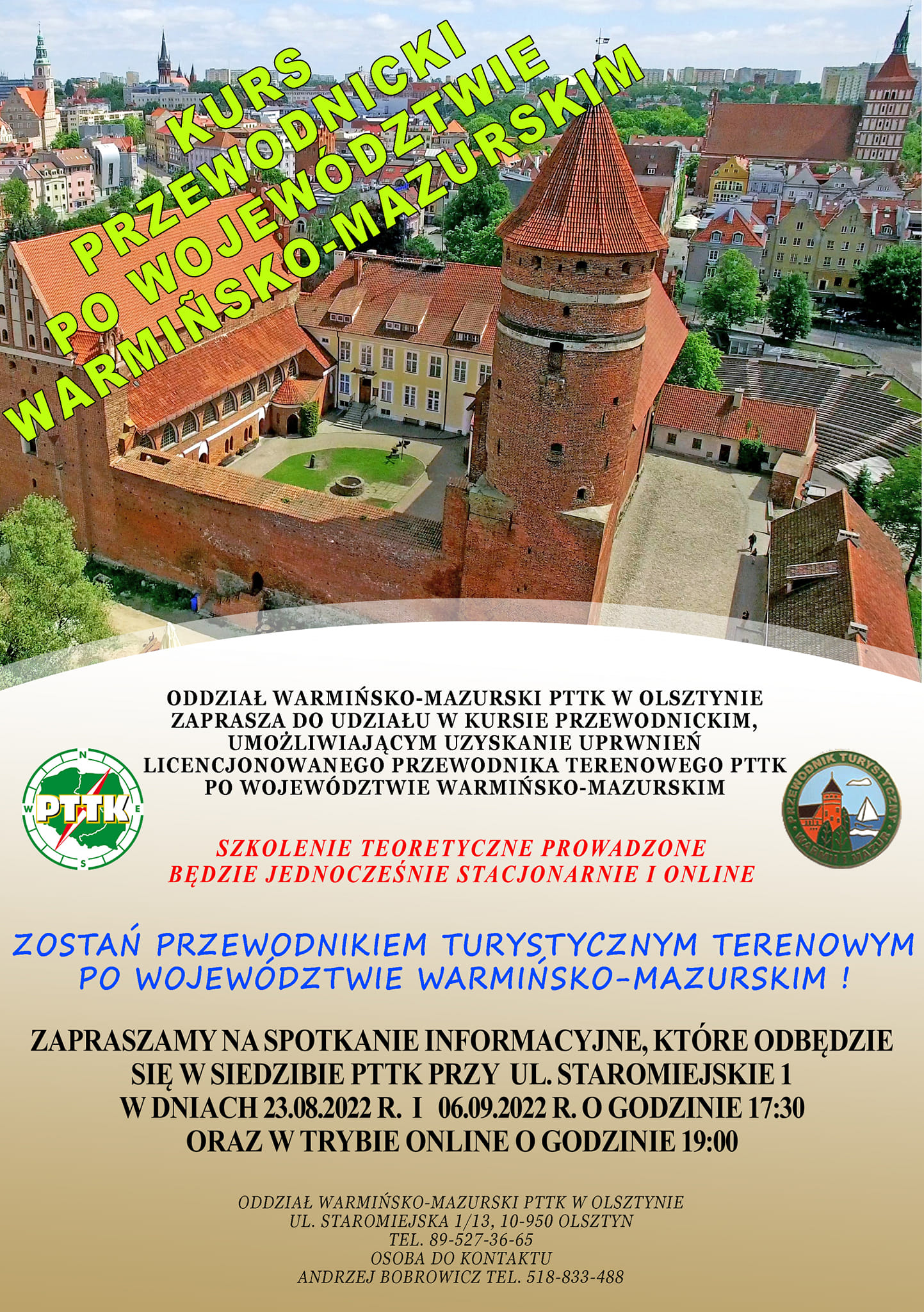 Kurs dla kandydatów na przewodników terenowych po województwie warmińsko-mazurskim
