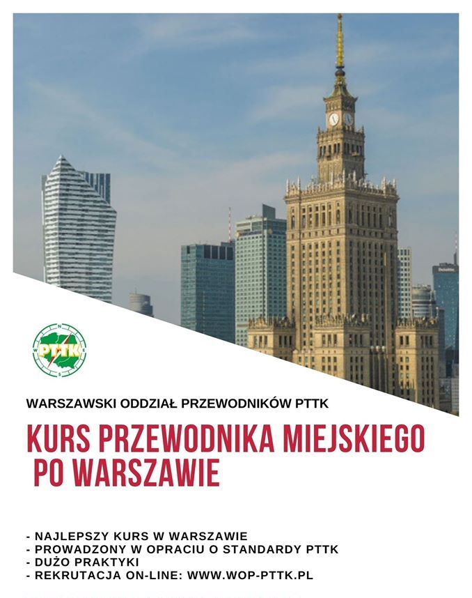 Kurs dla kandydatów na przewodników miejskich po Warszawie